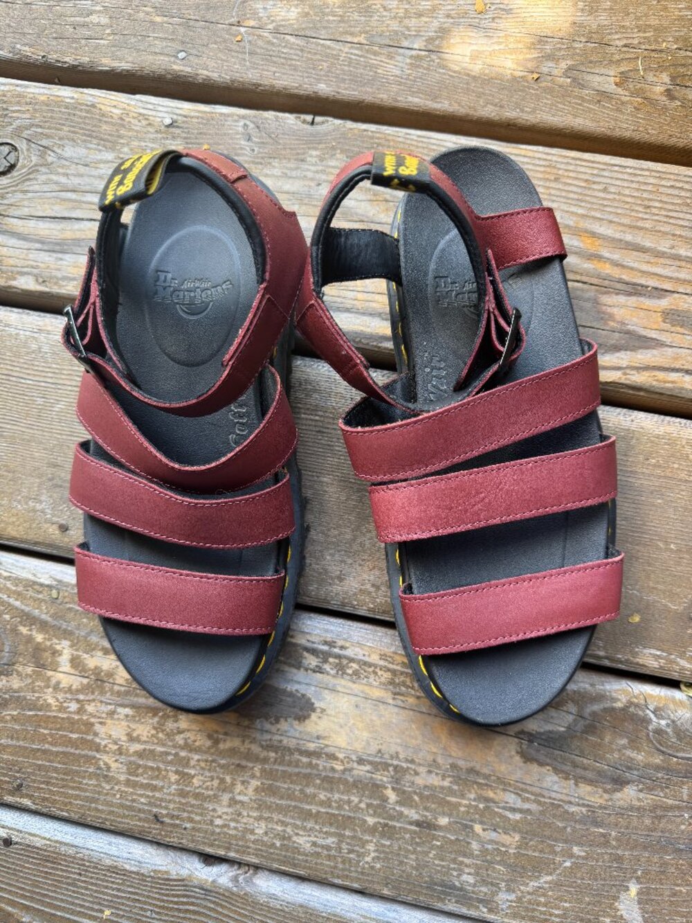 Dr. Martens Blaire Cherry Red Gladiator Sandals in Women's 8